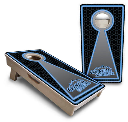 Neon CS Logo - Mini or Vacation Size Cornhole Boards