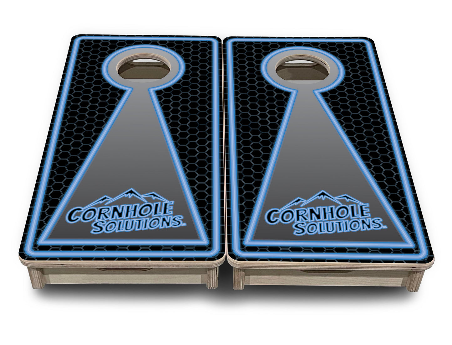 Neon CS Logo - Mini or Vacation Size Cornhole Boards
