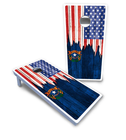 State Flag Designs Massachusetts to New Jersey Cornhole Boards - All Weather Series