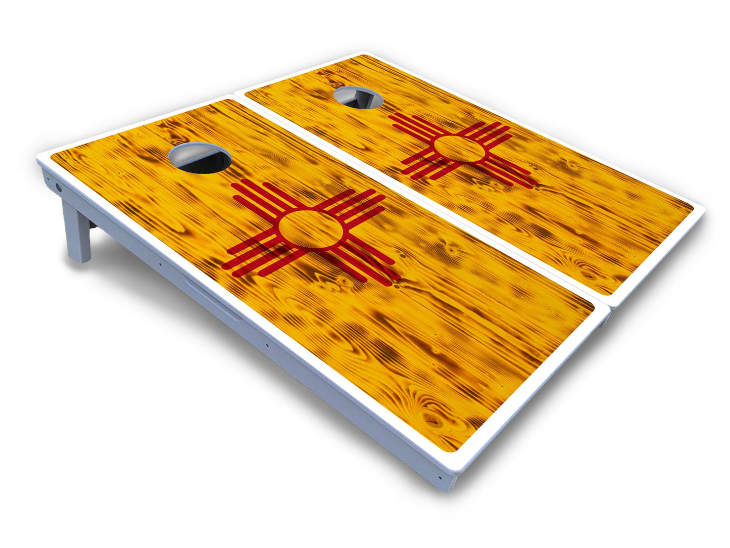 New Mexico Flag Cornhole Boards - All Weather Series