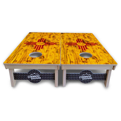 New Mexico Flag Cornhole Boards - Professional Tournament Series