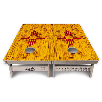 New Mexico Flag Cornhole Boards - Professional Tournament Series