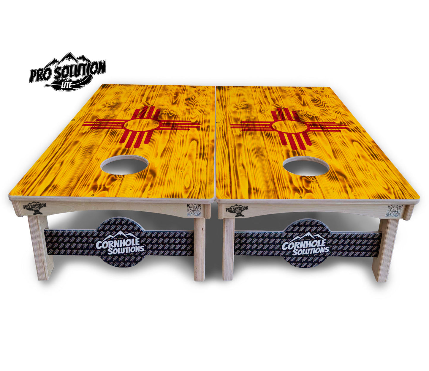 New Mexico Flag Cornhole Boards - Pro Solution Lite Series