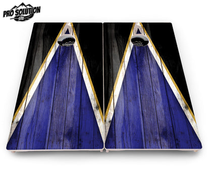 Team Color Triangle Cornhole Boards - Pro Solution Lite Series