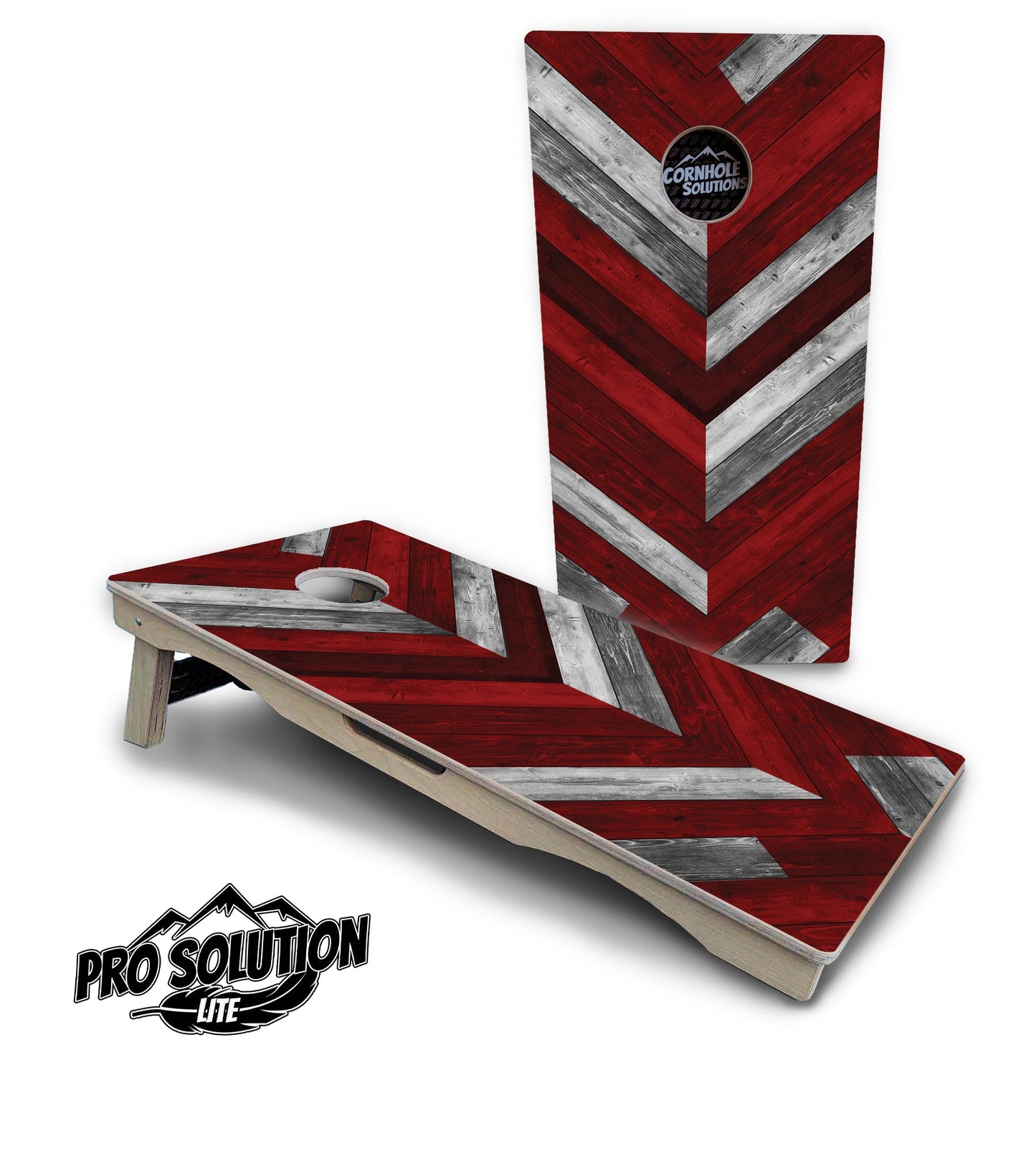 Herringbone Cornhole Boards - Pro Solution Lite Series