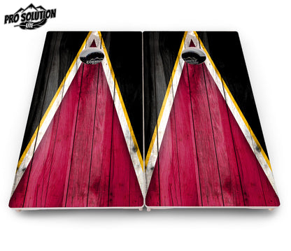 Team Color Triangle Cornhole Boards - Pro Solution Lite Series