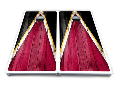 Team Color Triangle Cornhole Boards - All Weather Series