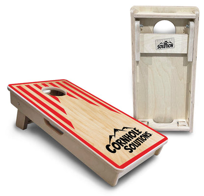 Mini Cornhole Boards - Stars & Stripes Keyhole CS Logo