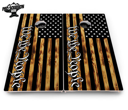 We The People USA Flag Cornhole Boards - Pro Solution Elite Series