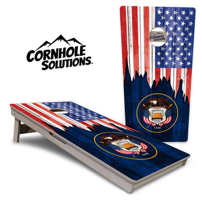 State Flags South Dakota to Wyoming Cornhole Boards - Professional Tournament Series