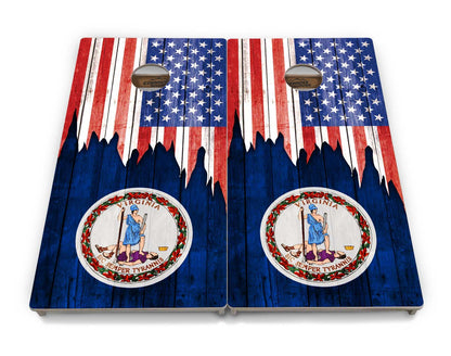 State Flags South Dakota to Wyoming Cornhole Boards - Professional Tournament Series
