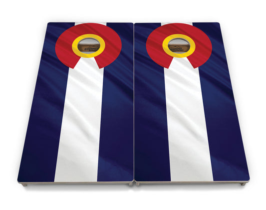 Colorful Colorado Flag Cornhole Boards - Professional Tournament Series