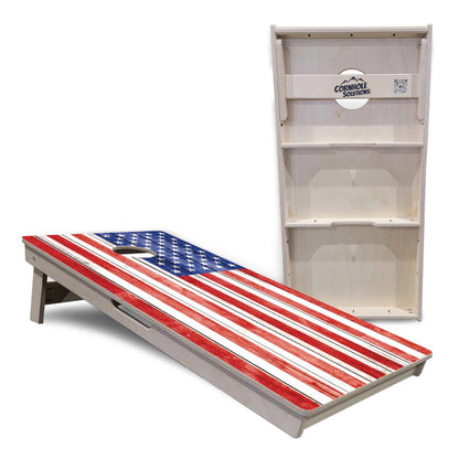 Whitewash Flag Cornhole Boards - Professional Tournament Series