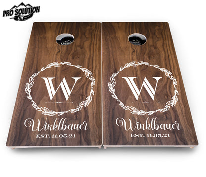 Wreath Cornhole Boards - Pro Solution Lite Series