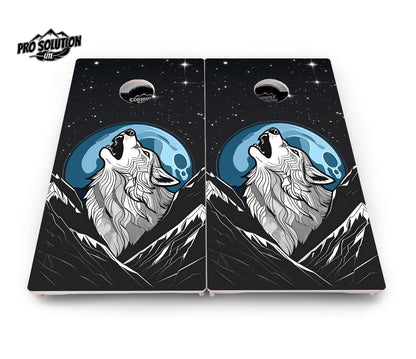 Wolf Howling Cornhole Boards - Pro Solution Lite Series