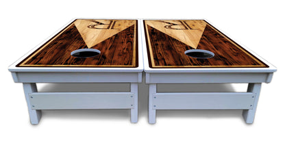 Wooden Triangle Letter Cornhole Boards - All Weather Series