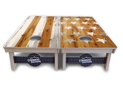 Natural Large SS Cornhole Boards - Professional Tournament Series