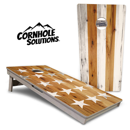 Natural Large SS Cornhole Boards - Professional Tournament Series