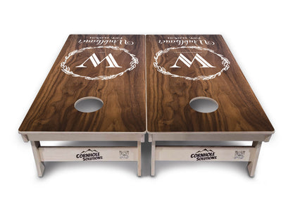 Wreath Design Cornhole Boards - Professional Tournament Series